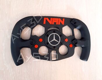 MOD F1 PERSONALIZADO con TU NOMBRE de MERCEDES para Volante Logitech G29 G923 Ps