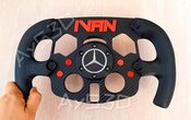 MOD F1 PERSONALIZADO con TU NOMBRE de MERCEDES para Volante Logitech G29 G923 Ps