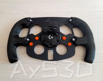 MOD F1 Formula 1 para Volante Logitech G29 y G923 de Ps PlayStation y PC Naranja