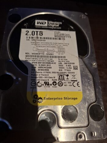 Western Digital WD SE 2 TB HDD Storage