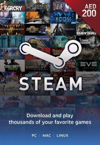 Steam Wallet Gift Card 200 AED Steam Key UNITED ARAB EMIRATES