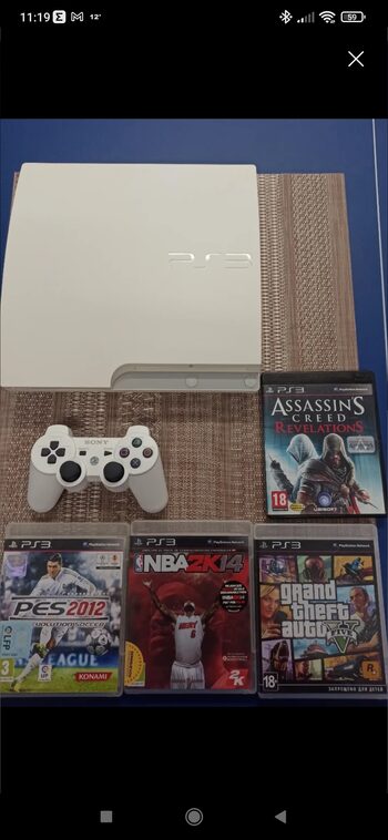 PlayStation 3 Slim, White, 320GB