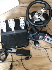 Logitech g25 vairas su pedalais + Shifter