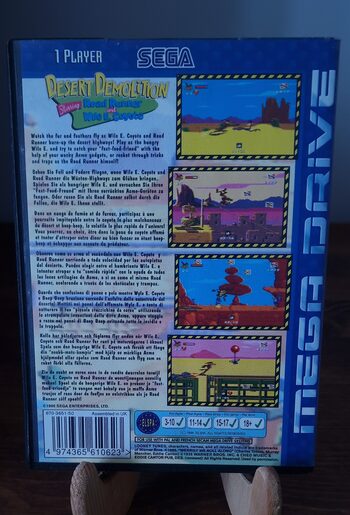 Desert Demolition Starring Road Runner and Wile E. Coyote SEGA Mega Drive