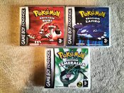 LOTE Cajas Pokémon Rubí, Zafiro y Esmeralda GBA