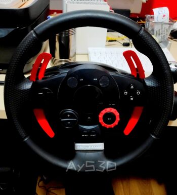 LEVAS para Volante Logitech Driving Force GT en color Rojo brillos de Ps3