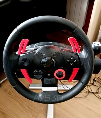 LEVAS para Volante Logitech Driving Force GT en color Rojo brillos de Ps3