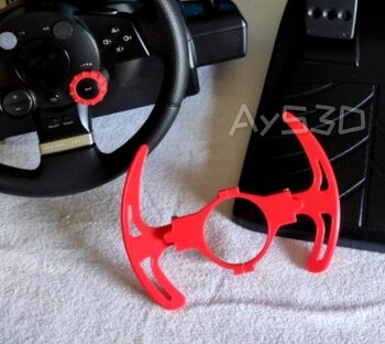 LEVAS para Volante Logitech Driving Force GT en color Rojo brillos de Ps3