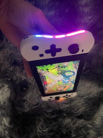 Mandos Switch Blancos Joycons Lus Led Nuevos for sale