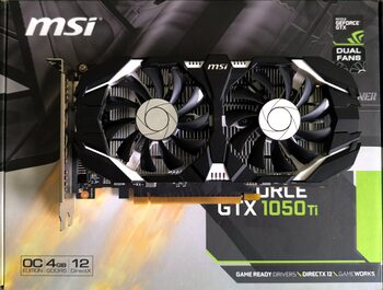 MSI GeForce GTX 1050 Ti 4 GB 1341-1455 Mhz PCIe x16 GPU