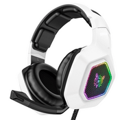 Redeem Ausinės Onikuma K10 White RGB Headphones