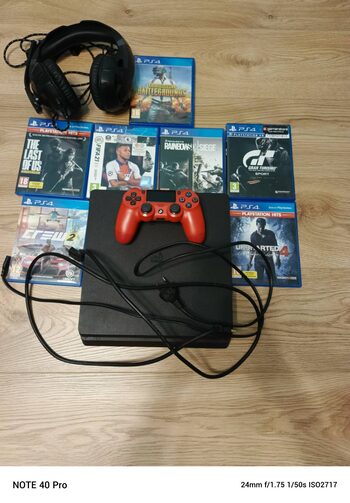 PS4+žaidimai+ ausines