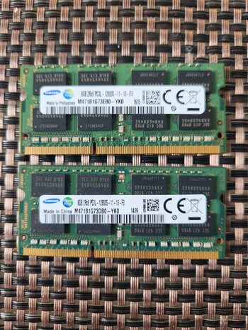 Ddr3 16gb pc3L-12800s 2x8gb samsung