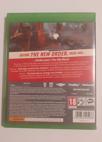 Wolfenstein: The Old Blood Xbox One