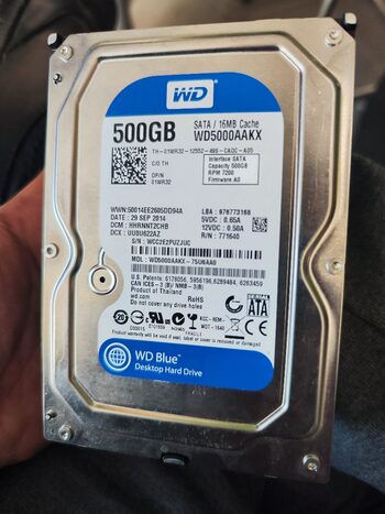 WD 500GB HDD 3,5" SATA6 7200RPM 16MB