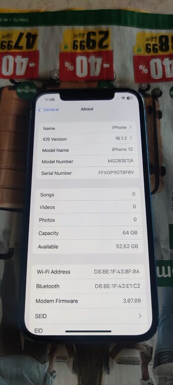 Redeem Apple iPhone 12 64GB Blue