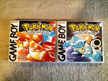 LOTE Cajas Pokemon Rojo y Azul GB