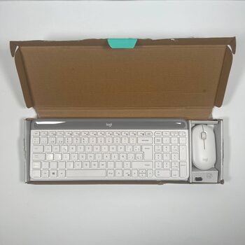 Logitech MK470 Slim Wireless Keyboard and Mouse Combo - Off-white