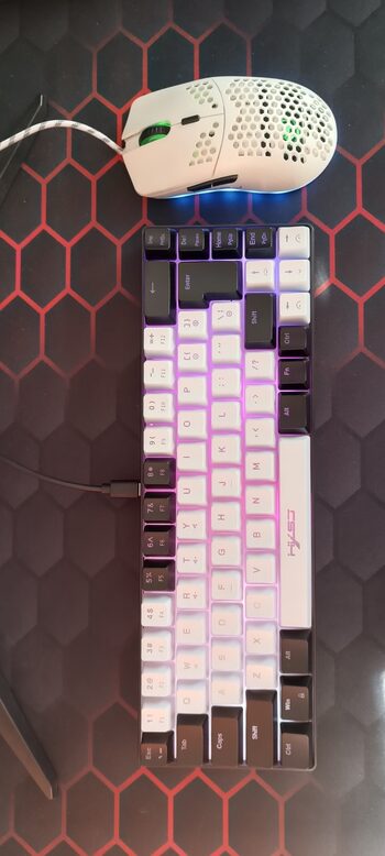 Comprar Klaviatura RGB/White and black keyboard 68 klavišai ir Gaming ...