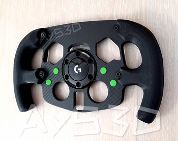 MOD F1 Fórmula 1 para Volante Logitech G29 y G923 de PS PlayStation Verde Lima