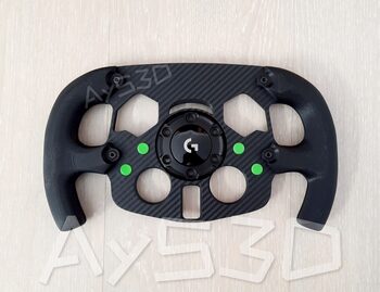 MOD F1 Fórmula 1 para Volante Logitech G29 y G923 de PS PlayStation Verde Lima