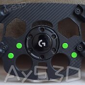 MOD F1 Fórmula 1 para Volante Logitech G29 y G923 de PS PlayStation Verde Lima