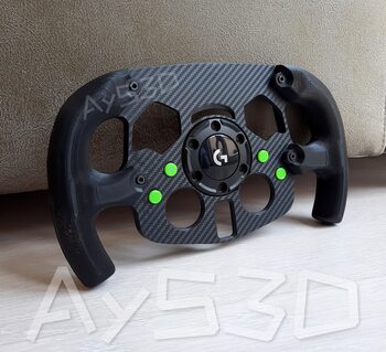 MOD F1 Fórmula 1 para Volante Logitech G29 y G923 de PS PlayStation Verde Lima