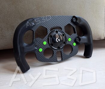 MOD F1 Fórmula 1 para Volante Logitech G29 y G923 de PS PlayStation Verde Lima