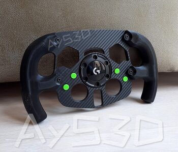 MOD F1 Fórmula 1 para Volante Logitech G29 y G923 de PS PlayStation Verde Lima