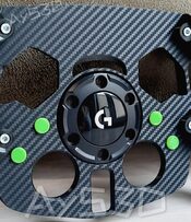 MOD F1 Fórmula 1 para Volante Logitech G29 y G923 de PS PlayStation Verde Lima