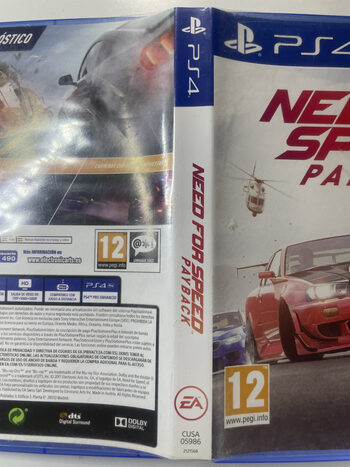 Redeem Need for Speed Payback PlayStation 4