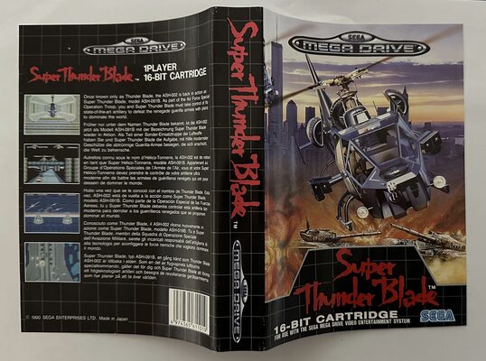 Super Thunder Blade SEGA Mega Drive