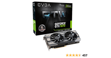 Get EVGA GeForce GTX 1070 8 GB 1506-1683 Mhz PCIe x16 GPU