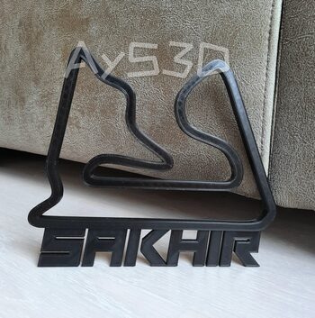 Buy CIRCUITO SAKHIR BAREIN Decorativo de pared para zona gamer de Formula 1 Moto GP