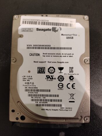 Seagate Momentus Thin 320 GB HDD talpa