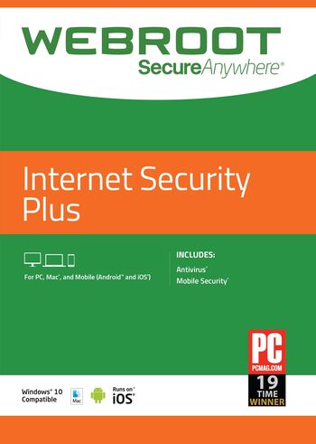 Webroot SecureAnywhere Internet Security Plus 1 Device 1 Year Key GLOBAL