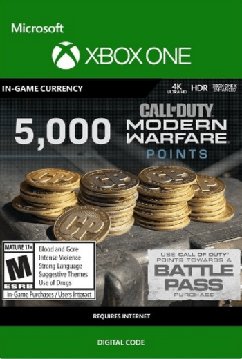5000 Call of Duty: Modern Warfare Points Xbox Live Klucz GLOBAL