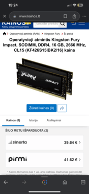 Kingston Fury Laptopo ramai 8gb ddr4