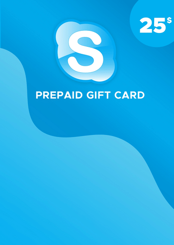 Skype Prepaid Gift Card 25 USD Key GLOBAL