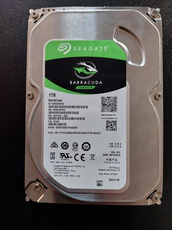 Seagate BarraCuda 1 TB HDD Storage