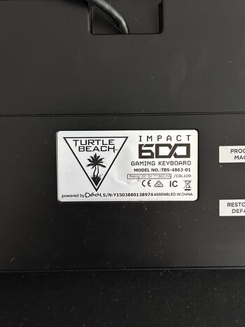 Redeem Turtle Beach Impact 600 USB Laidinė Klaviatūra