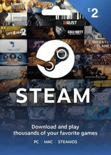 E-shop Steam Wallet Gift Card 2 GBP Steam Key UNITED KINGDOM