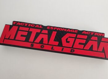 Logo 3D juego Metal Gear Solid