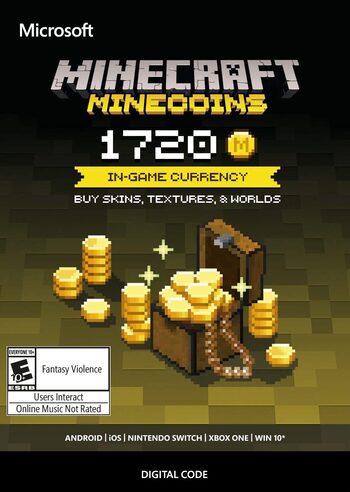 Minecraft: Minecoins Pack: Código de 1720 Coins GLOBAL