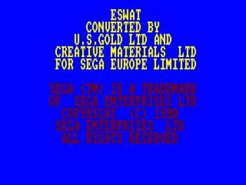 Cyber Police ESWAT SEGA Master System for sale