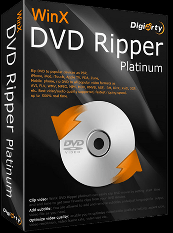 WinX DVD Ripper Platinum - Lifetime Key GLOBAL