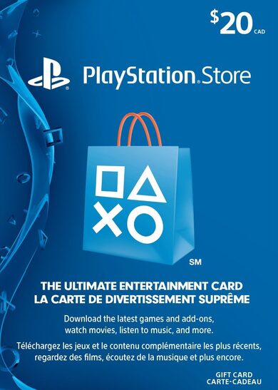 E-shop PlayStation Network Card 20 CAD PSN Key CANADA