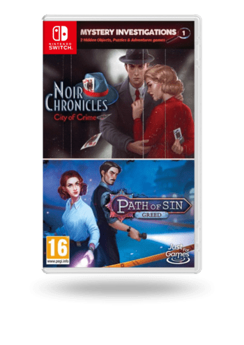 Mystery Investigations 1: Noir Chronicles: City of Crime + Path of Sin: Greed Nintendo Switch