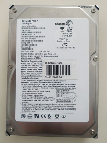 HDD IDE seagate ST3120022A 120GB 7.2K 2MB Ata 3.5"