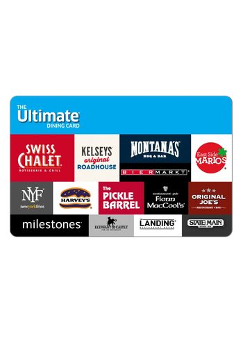 The Ultimate Dining Gift Card 50 CAD Key CANADA